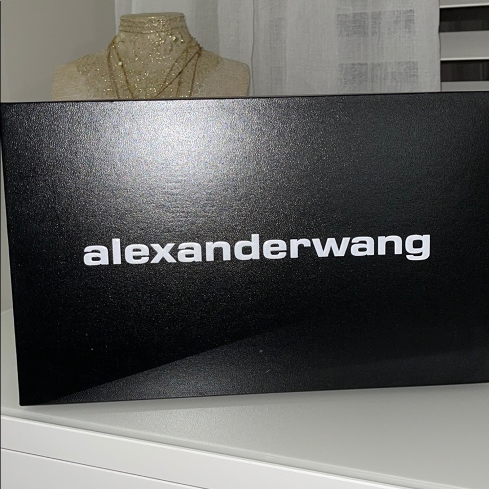 Alexander Wang Clear PVC and Tan Suede Studded Slingback Sandals - Picture 5 of 5